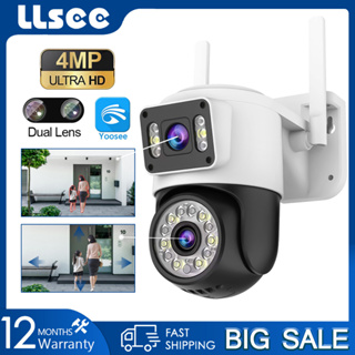 LLSEE Yoose 4K 8MP PZT กล้องวงจรปิดไร้สายกลางแจ้ง WIFI กล้องรักษาความปลอดภัย IP การติดตามมือถือ AI สีเต็มรูปแบบคืนวิสัยทัศน์กันน้ำสองทางโทร