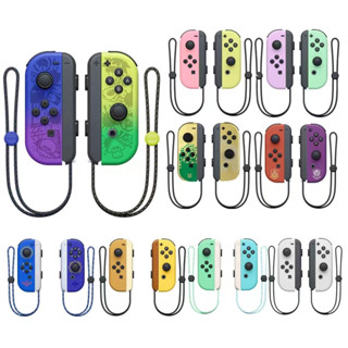 Joy Cons ตัวควบคุมสวิตช์ไร้สาย แบบเปลี่ยน สําหรับ Switch Joycons Splatoon 3 และจอยคอนสวิตช์ซ้าย และขวา รองรับการสั่นสะเทือน แบบคู่ ปลุก และ Scr