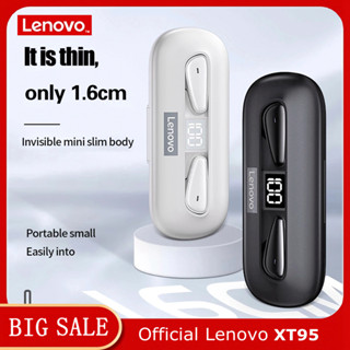 Lenovo original XT95 ชุดหูฟังสเตอริโอไร้สาย TWS BT5.0 แบบบางพิเศษ พกพาง่าย แบตเตอรี่ใช้ได้นาน สําหรับ iOS Android