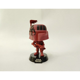 ฟิกเกอร์ Star Wars Anime Bobble Head ขนาด 3.9 นิ้ว #297 ของเล่นโมเดล PVC รูป B-Fett สีแดง ไม่มีกล่อง