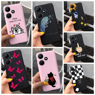 เคสซิลิโคนนิ่ม ลายการ์ตูนขนนก สําหรับ Infinix Hot 30i NFC Infinix Hot 30i X669 Hot30i