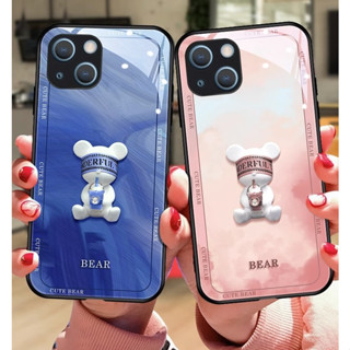 Dmy เคสกระจกนิรภัย แฟชั่น สําหรับ iphone 13 14 pro max 12 mini 11 XS max XR X 7 plus 8 6 6s