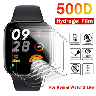 ฟิล์มไฮโดรเจลใส กันรอยขีดข่วน กันรอยหน้าจอ HD พรีเมี่ยม สําหรับ Redmi Watch 3 Lite Redmi Watch 3 Lite 3 ชิ้น