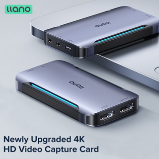 Llano การ์ดจับภาพวิดีโอ HDMI เป็น Type-C 4K 1080P อุปกรณ์บันทึกการ์ดเกม สําหรับเล่นเกม สอนการประชุม ออกอากาศ