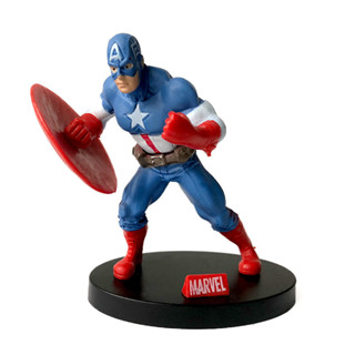 โมเดลฟิกเกอร์ PVC รูป Marvel The Avengers Captain America Steve Rogers Q Version ขนาด 8.5 ซม. ของเล่นสําหรับเด็ก