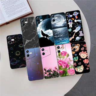 เคสป้องกันโทรศัพท์มือถือ TPU แบบนิ่ม ลายดอกไม้ สําหรับ Tecno Pova Neo 3 LH6n