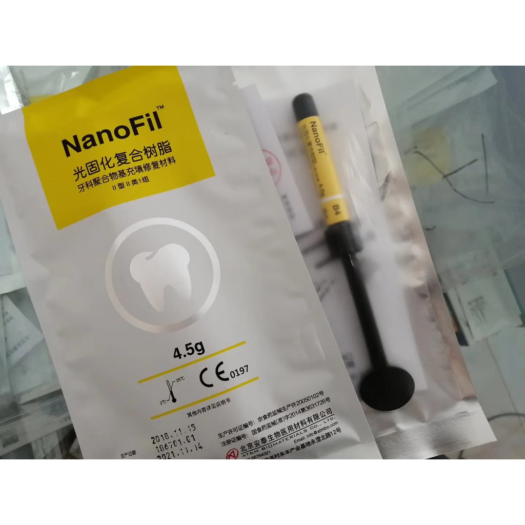 ขาย 1000 4.5g/ ชิ ้ นคอมโพสิตบ ่ มแสง B4 A1 A2 A3 A3.5 วัสดุบรรจุและฟื ้ นฟูทันตกรรม