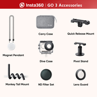 Insta360 GO 3 อุปกรณ์เสริม เมาท์ปลดเร็ว / เคสดําน้ํา / จี้แม่เหล็ก