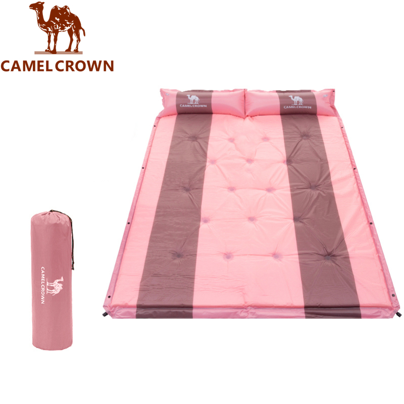 CAMEL CROWN เต็นท์กลางแจ้ง แผ่นรองนอน เบาะเป่าลมอัตโนมัติ แบบพกพา หนา กันความชื้น ที่นอนลม