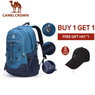 CAMEL CROWN กระเป๋าเป้สะพายหลัง กันน้ํา ความจุขนาดใหญ่ 30 ลิตร สําหรับผู้ชาย และผู้หญิง เหมาะกับการพกพา เล่นกีฬา เดินทาง