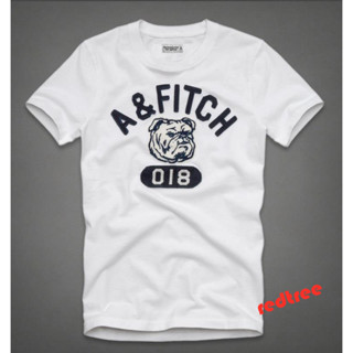 เสื้อยืดแขนสั้น ปักลาย Abercrombie &amp; Fitch สําหรับผู้ชาย