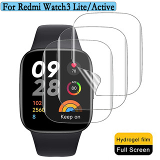 ฟิล์มไฮโดรเจล TPU นิ่ม ป้องกันรอยขีดข่วน สําหรับ Redmi Watch 3 Active Redmi watch3 lite 3 6 ชิ้น