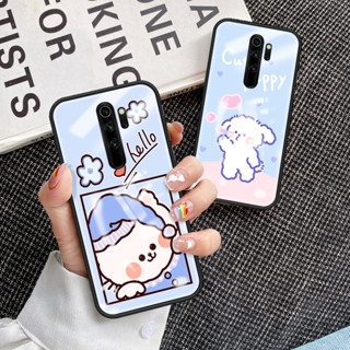 สําหรับ Redmi Note 8 Pro เคสโทรศัพท์ Redmi Note 8 Pro เคส กระจกนิรภัย เคสนิ่ม TPU ขอบป้องกัน แข็ง กันกระแทก แฟชั่น เคสด้านหลัง