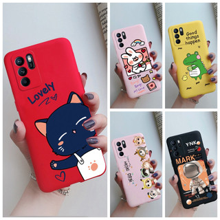 เคสโทรศัพท์มือถือ ซิลิโคนนุ่ม ลายการ์ตูนน่ารัก สําหรับ OPPO Reno6 Z 5G Reno 6Z Reno6Z