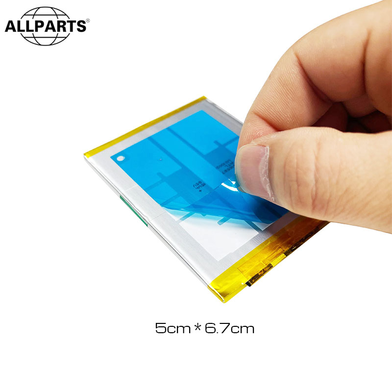 0.03 มม. 5 ซม. x 6.7 ซม เทปกาวสองหน้า ป้องกันไฟฟ้าสถิตย์ สําหรับติดแบตเตอรี่โทรศัพท์มือถือ A2378