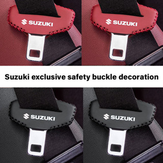 SUZUKI เข็มขัดนิรภัย Carabiner Protector Swift XL7 Vitara Jimny SX4 S-Cross Presso Ciaz ERTIGA Celerio เข็มขัดนิรภัย B Post Anti-Collision Interior Trim เหมาะสำหรับรถทุกคัน