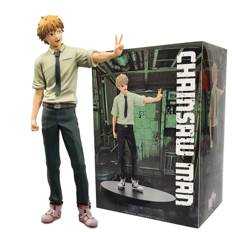 ใหม่ Chainsaw Man Denji ขาตั้งท่าทางรูปอะนิเมะเลือด Devil Power Action Figurine PVC สะสมตุ๊กตาของเล่นเด็กของขวัญ