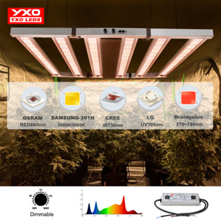 650W 1000W  Samsung LM301H EVO OSRAM 660nm Quantum Tech LED Grow Light Bar ควบคุมแยก UV/IR Full Spectrum Phyto สำหรับโรงงานในร่ม