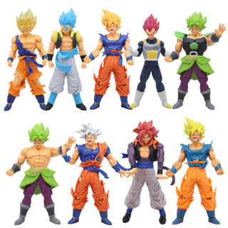 โมเดลฟิกเกอร์ PVC อนิเมะ Dragon Ball Z Son Goku Super Saiyan Four Vegeta Super Saiyan God Kakarotto Super Bule Broli ขนาด 16-18 ซม. ของเล่นสะสม สําหรับเด็ก 1 ชิ้น