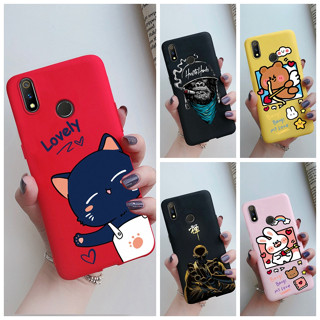 สําหรับ Realme 3 Pro เคสนิ่ม TPU ซิลิโคน น่ารัก เท่ การ์ตูน ทาสี เคสโทรศัพท์ สําหรับ Realme3 Pro เคส