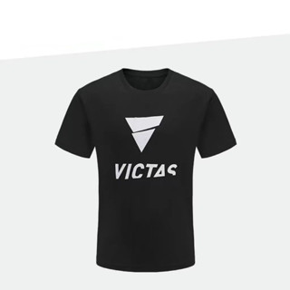 Victas เสื้อยืดลําลอง แขนสั้น ดูดซับเหงื่อ แห้งเร็ว เหมาะกับการเล่นกีฬาปิงปอง สําหรับผู้ชาย และผู้หญิง