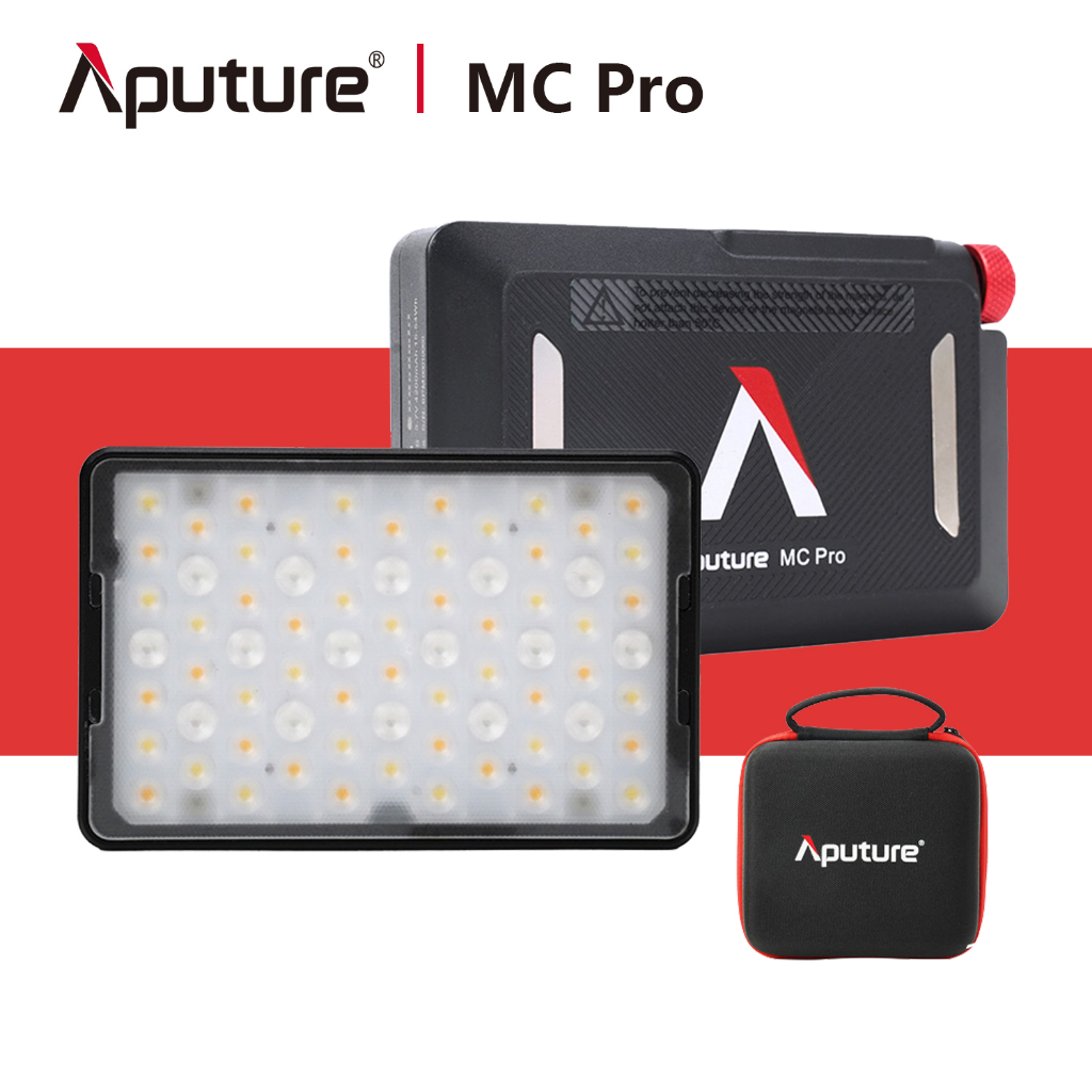 ไฟพ็อกเก็ต Aputure MC Pro 5w RGBww Mini 2000K-10000K 9 เอฟเฟคไฟในตัว IP65 CRI 96+ สําหรับวิดีโอ สตูด