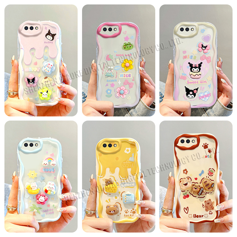 เคสโทรศัพท์มือถือแบบนิ่ม TPU ใส กันกระแทก กันฝุ่น ลายการ์ตูนตุ๊กตาน่ารัก สามมิติ สําหรับ Realme C1 R