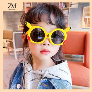 【Tiger Glasses】UV375 แว่นตากันแดด เลนส์โพลาไรซ์ ป้องกันรังสีอัลตราไวโอเลต ลายการ์ตูนปิกาจู สําหรับเด็ก ET902