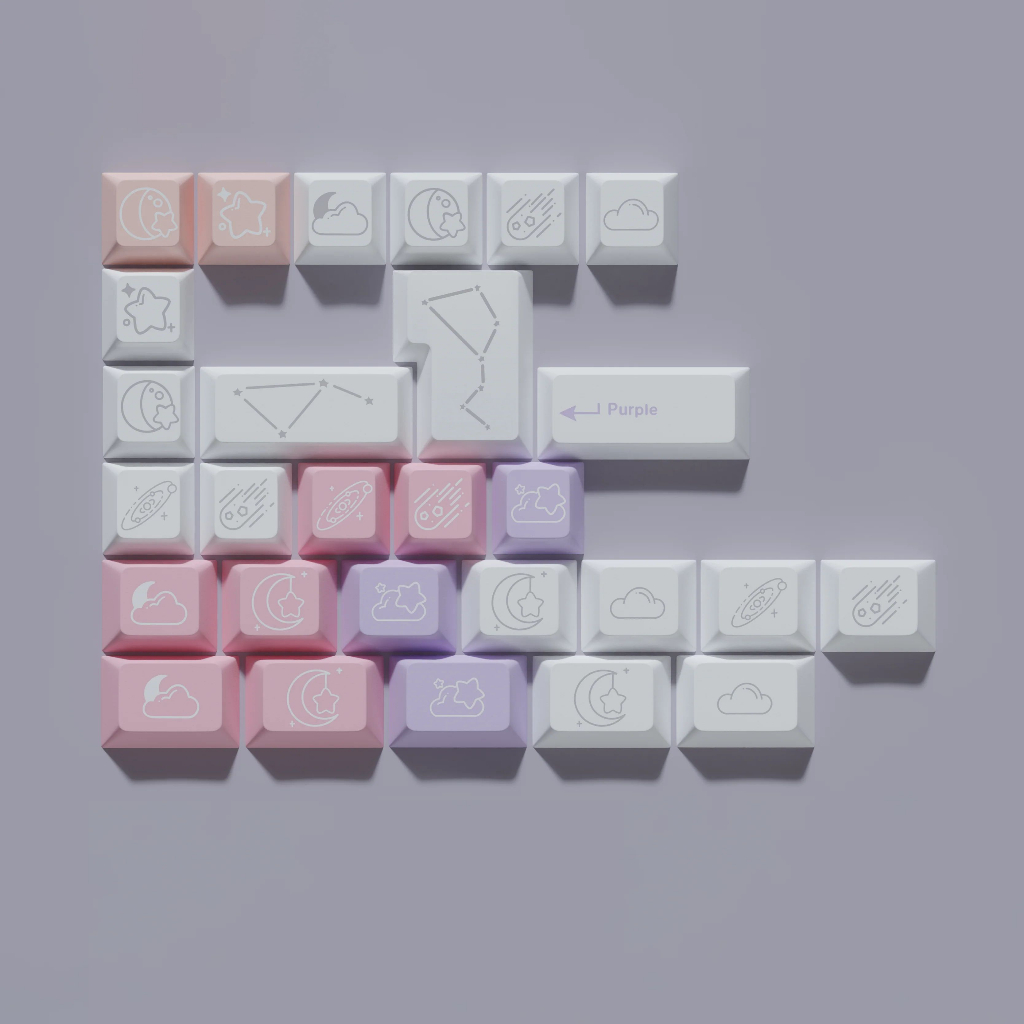 Kbdfans EPBT DREAMSCAPE ชุดโต๊ะและสายเคเบิล สําหรับเด็ก