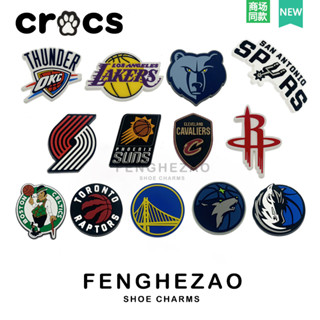 Jibbitz NBA Shore Charms jibitz ที่วางรองเท้า crocs jibbitz หัวเข็มขัด ลายดอกไม้ สร้างสรรค์ อุปกรณ์เสริม สําหรับผู้หญิง 2023