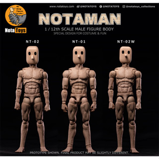 Nota ตุ๊กตาฟิกเกอร์ Notaman สเกล 1/12 กล้ามเนื้อ และร่างกาย ยืดหยุ่น 6 นิ้ว