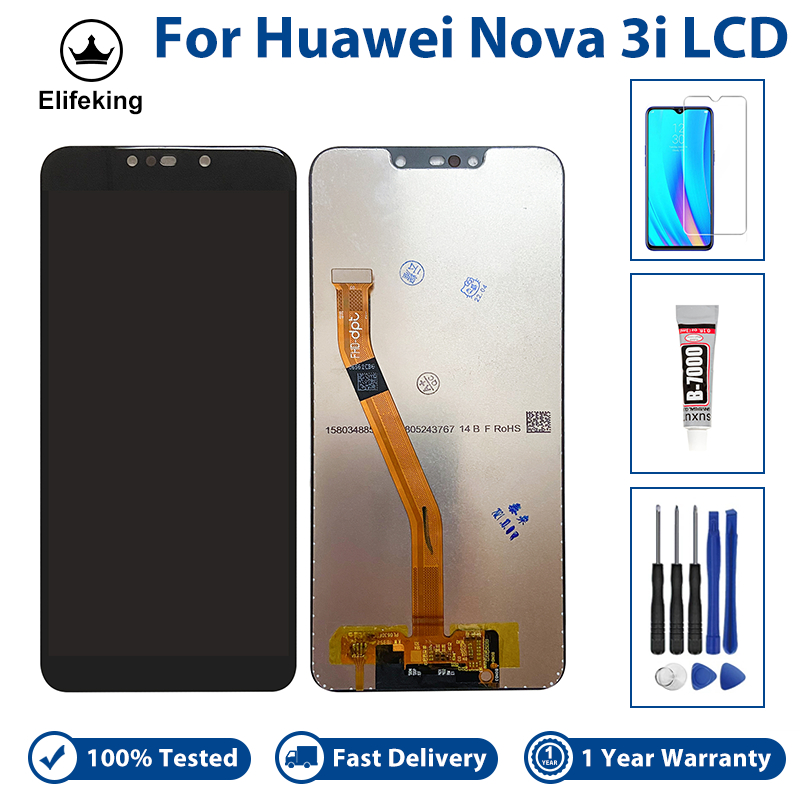 หน้าจอสัมผัส LCD 100% คุณภาพสูง สําหรับ huawei nova 3i