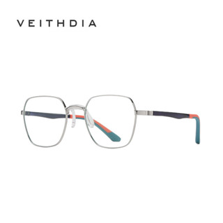 Veithdia ใหม่ TR แว่นตาแฟชั่น ป้องกันแสงสีฟ้า ทรงหลายเหลี่ยม กระจกแบน TJ845