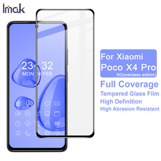 Imak Poco X4 Pro 5G Overseas Version ฟิล์มกระจกนิรภัยกันรอยหน้าจอ แบบเต็มจอ คุณภาพสูง สําหรับ Full Glue Tempered Glass Screen Protector Film