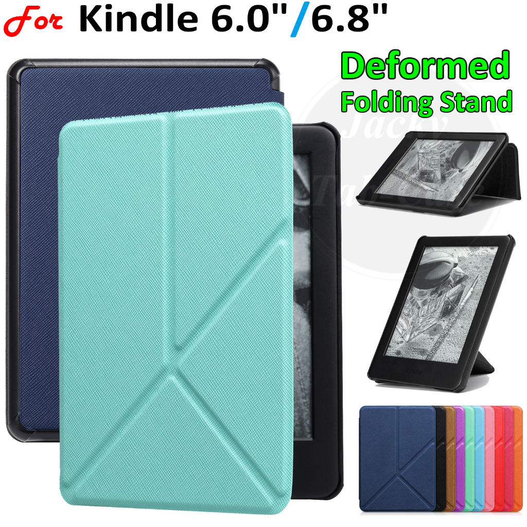 เคสหนัง PU ฝาพับ พร้อมช่องใส่บัตร สําหรับ Kindle 11th Generation 2022 6.0 นิ้ว E-Book Paperwhite 5 2