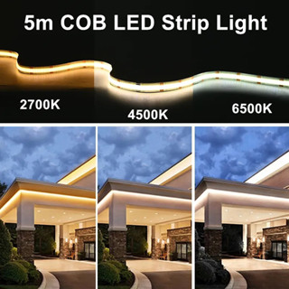 สายไฟ Led DC12V 24V 5 ม. ต่อล็อต COB 320 480 528 2700K 4500K 6500K ความหนาแน่นสูง สําหรับเพดานบ้าน