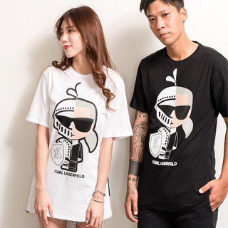 เสื้อยืดแขนสั้น ลาย Karl Lagerfeld สําหรับผู้ชาย