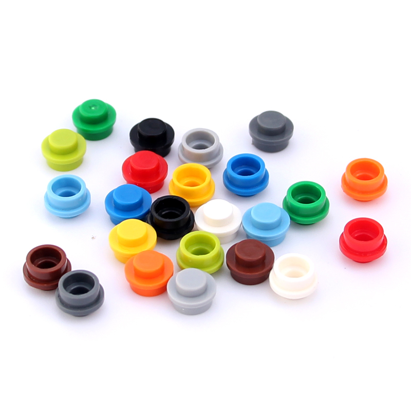 10pcs MOC ประกอบอนุภาค 4073 6141 แผ่นรอบ 1x1 Dot DIY Building Blocks 1*1 ตัวเลขโคมไฟอิฐของเล่นเพื่อการศึกษาสําหรับเด็ก