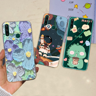 เคสโทรศัพท์มือถือ ซิลิโคนนิ่ม TPU ลายดอกไม้อวกาศ สําหรับ Huawei Y6P 2020 MED-LX9 Y 6P 2020 MED-LX9N