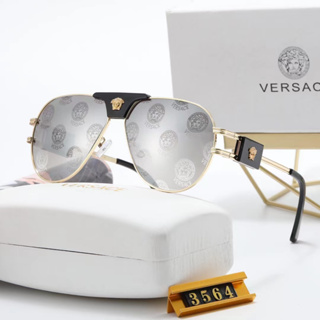 ใหม่ Versace แว่นตากันแดด ทรงวงรี หรูหรา เหมาะกับการขับขี่ ขี่รถจักรยานกลางแจ้ง uv400 สําหรับผู้ชาย และผู้หญิง