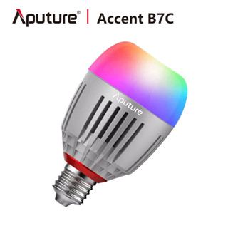 Aputure Accent B7C 7W RGBWW หลอดไฟอัจฉริยะ LED 2000-10000K แบบพกพา ชาร์จไฟได้ พร้อม CCT 9 ไฟในตัว FX