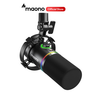 Maono PD200X ไมโครโฟนไดนามิก USB XLR RGB XLR สําหรับ PC โทรศัพท์มือถือ ไลฟ์สด พอดคาสต์ บันทึกการเล่นเกม