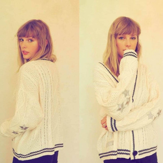 เสื้อคาร์ดิแกนกันหนาว ผ้าถัก ลาย taylor สไตล์คนพื้นบ้าน