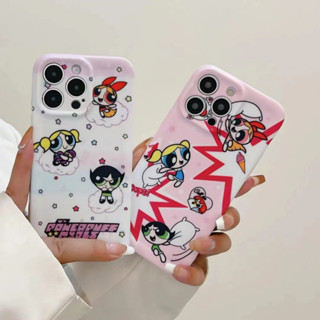 เคสโทรศัพท์มือถือ แบบนิ่ม ลายการ์ตูน Powerpuff Girls กันกระแทก สําหรับ iPhone14 13 12 11 Pro MAX