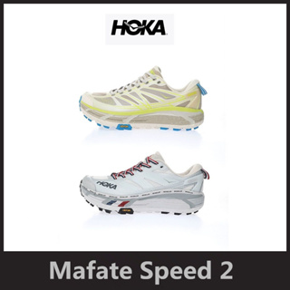 HOKA ONE ONE Mafate Speed 2 รองเท้ากีฬา รองเท้าวิ่ง ดูดซับแรงกระแทก ระบายอากาศ สําหรับผู้ชาย และผู้หญิง