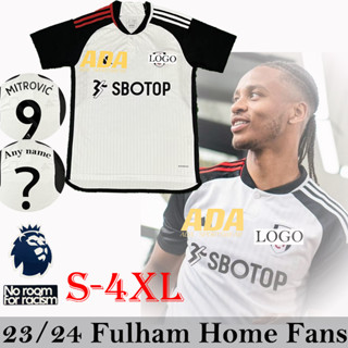 เสื้อกีฬาแขนสั้น ลายทีมชาติฟุตบอล FUL S-4XL 23-24 ชุดเหย้า สําหรับผู้ชาย