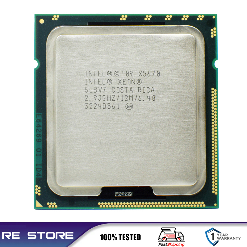 ใช้โปรเซสเซอร์ Intel Xeon X5670 2.93GHz LGA 1366 12MB L3 แคช Six Core server CPU