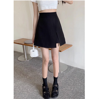 Design sense small slit skirt pants for women, summer thin, careful machine high waist, slim half body skirt