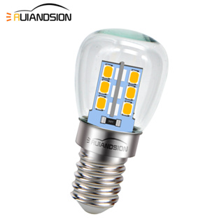 Ruiandsion หลอดไฟ LED 220V 2W E14 สีขาวอบอุ่น ประหยัดพลังงาน สําหรับบ้าน ตู้เย็น