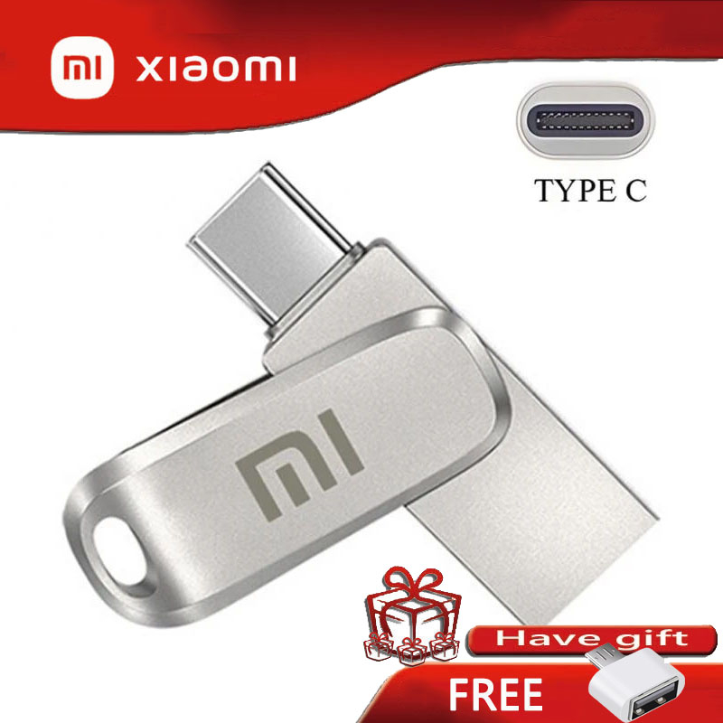 แฟลชไดรฟ์โทรศัพท์มือถือ Xiaomi USB 3.1 1TB 2TB C Type OTG Pen Drive, 512GB, 32GB, 64GB, 128GB, 256GB แฟลชไดรฟ์ OTG